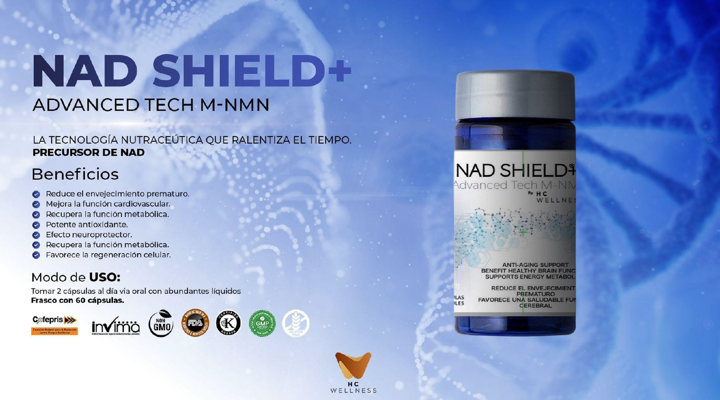 NAD Shield+ | Energía Celular y Juventud desde el Interior